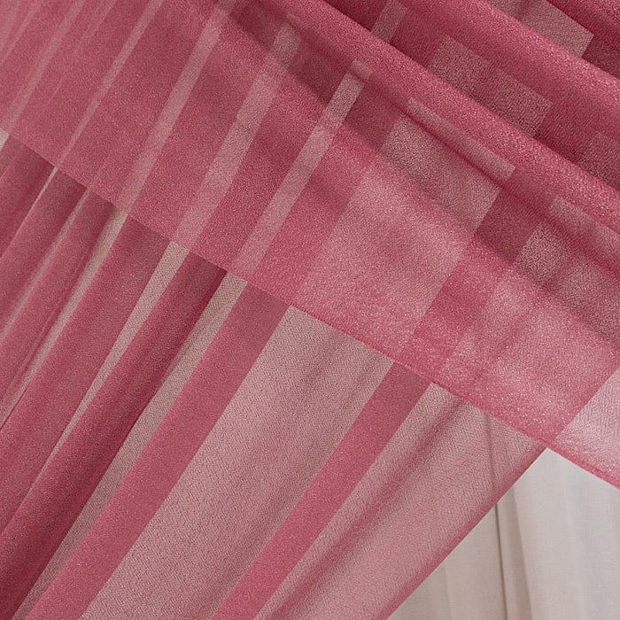 5 ft x 32 ft Sheer Chiffon Curtain Backdrop Drapery Panel