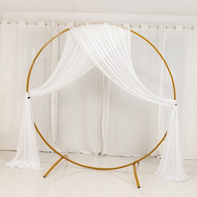 5 ft x 32 ft Sheer Chiffon Curtain Backdrop Drapery Panel