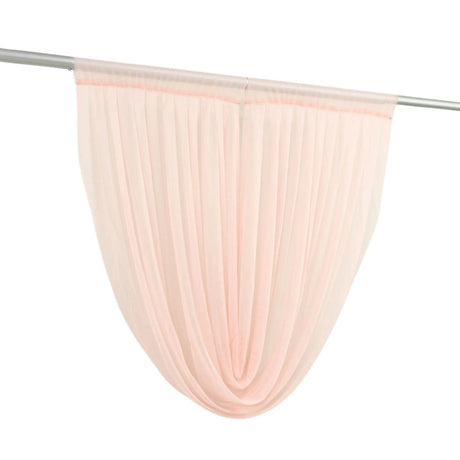 4 ft x 4 ft Sheer Chiffon Valance Curtain Backdrop Drapery Panel