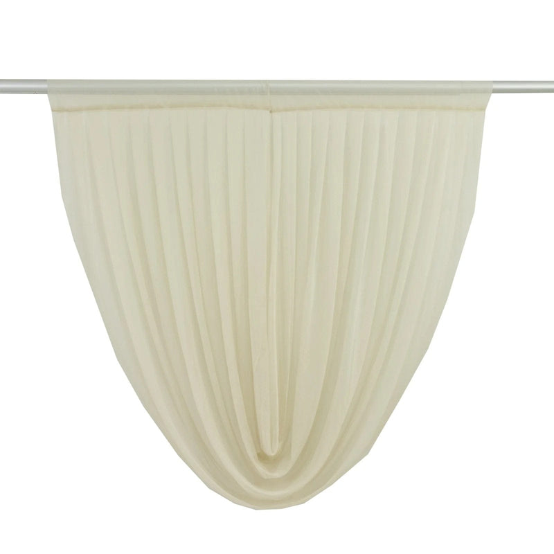 4 ft x 4 ft Sheer Chiffon Valance Curtain Backdrop Drapery Panel