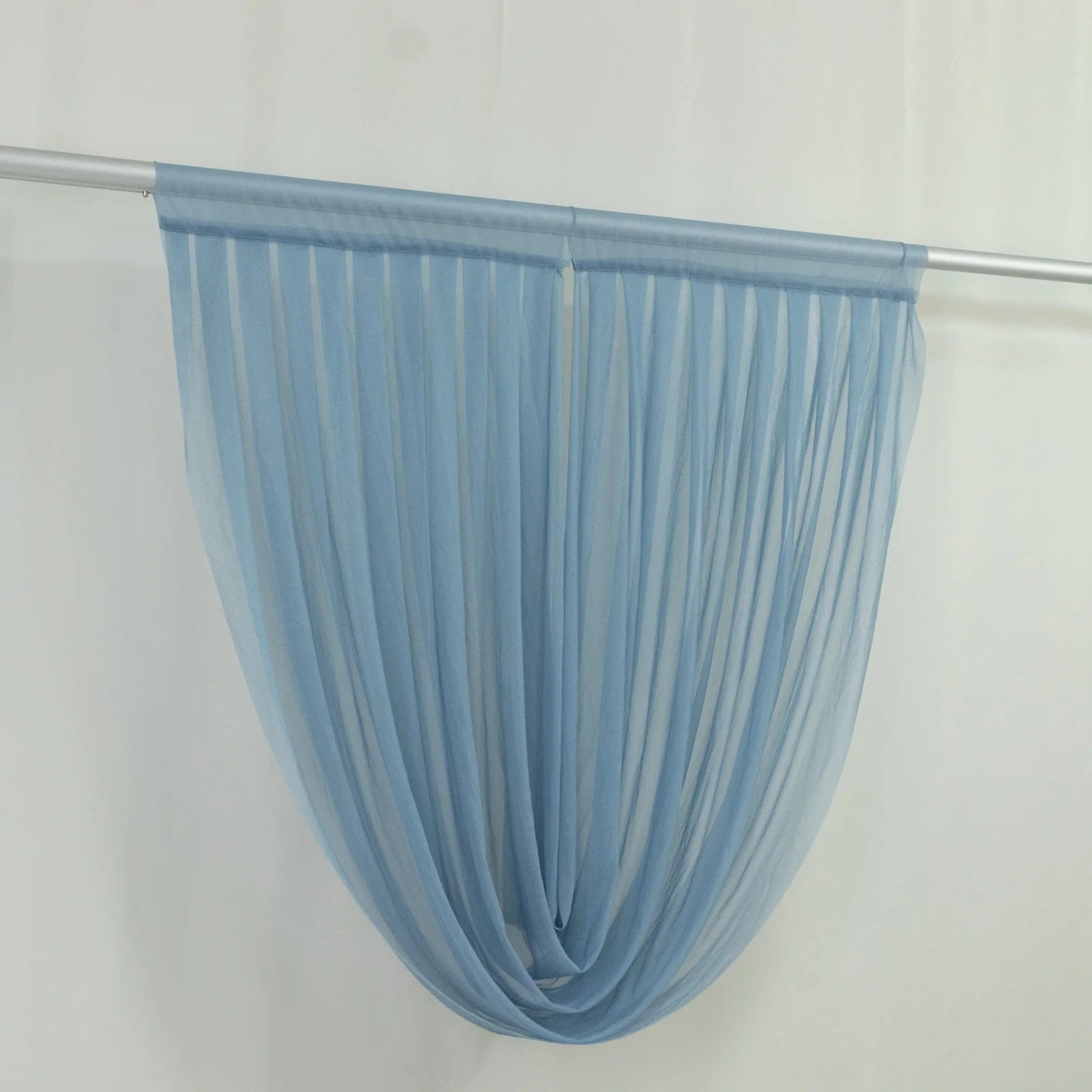 4 ft x 4 ft Sheer Chiffon Valance Curtain Backdrop Drapery Panel