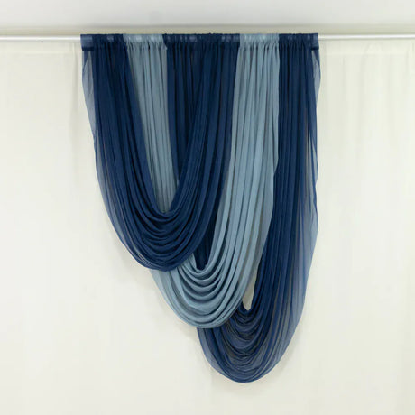 4 ft x 5 ft Sheer Chiffon Valance Curtain Backdrop Drapery Panel