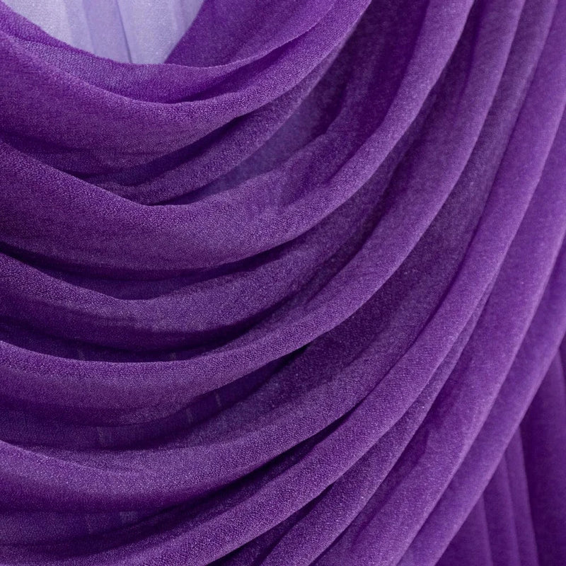 4 ft x 5 ft Sheer Chiffon Valance Curtain Backdrop Drapery Panel