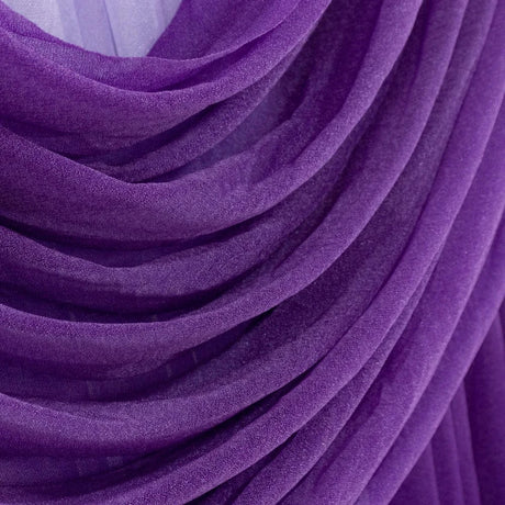 4 ft x 5 ft Sheer Chiffon Valance Curtain Backdrop Drapery Panel