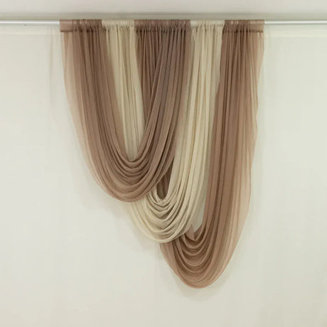 4 ft x 6 ft Sheer Chiffon Valance Curtain Backdrop Drapery Panel