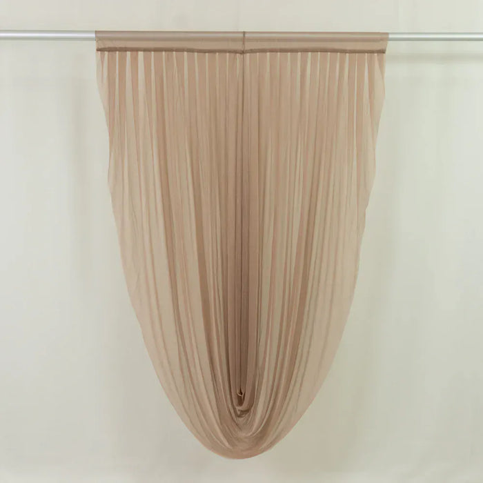 4 ft x 6 ft Sheer Chiffon Valance Curtain Backdrop Drapery Panel