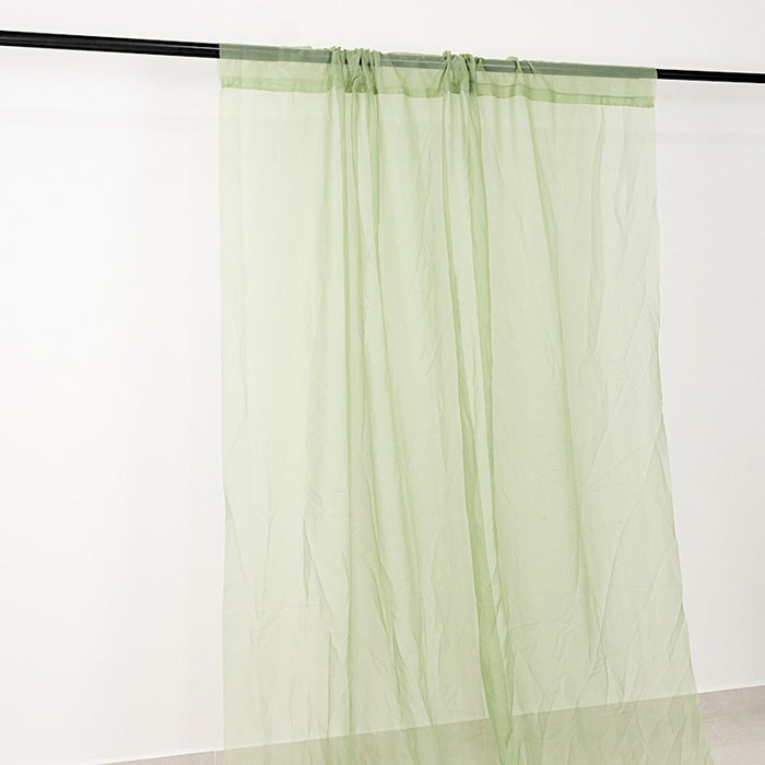 5ft x 32ft Premium Chiffon Sheer Backdrop Curtain Panel Ceiling Drape