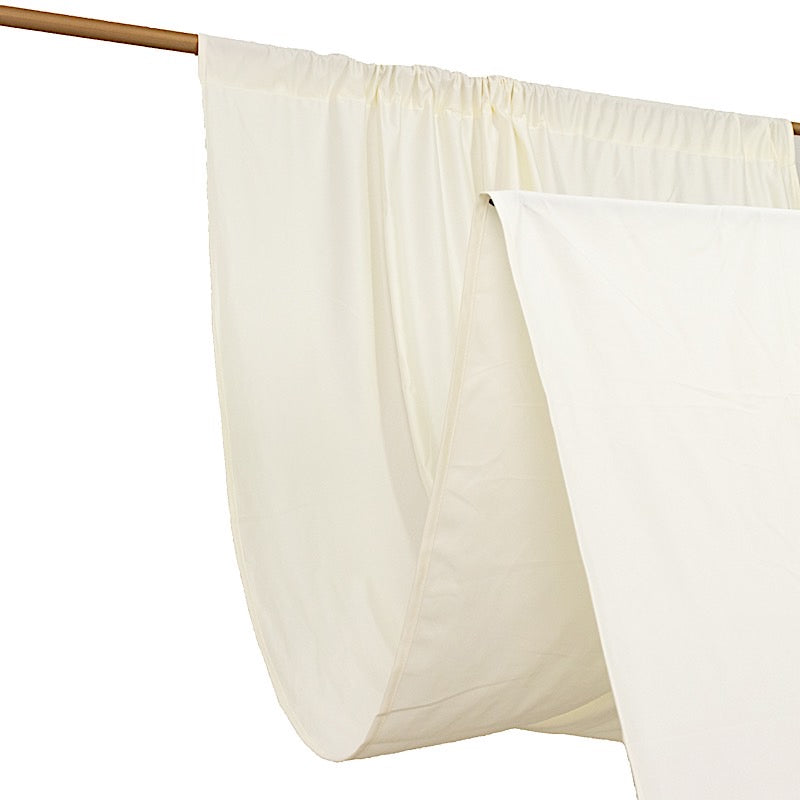 14 ft Scuba Polyester Backdrop Drape Curtain with Rod Pockets