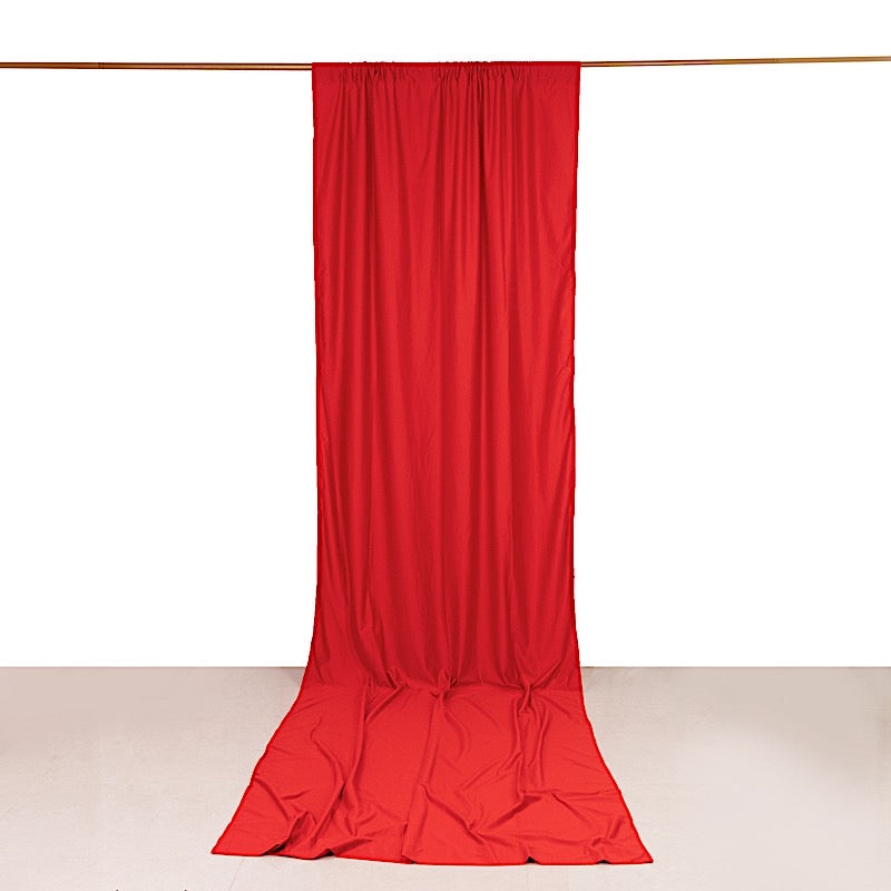 14 ft Scuba Polyester Backdrop Drape Curtain with Rod Pockets