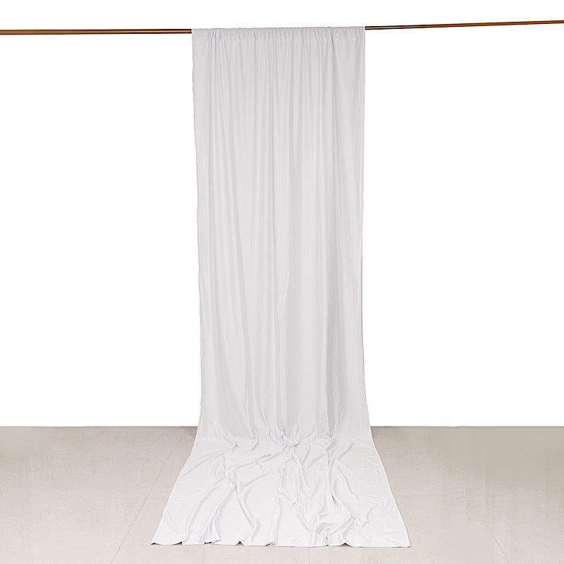 14 ft Scuba Polyester Backdrop Drape Curtain with Rod Pockets