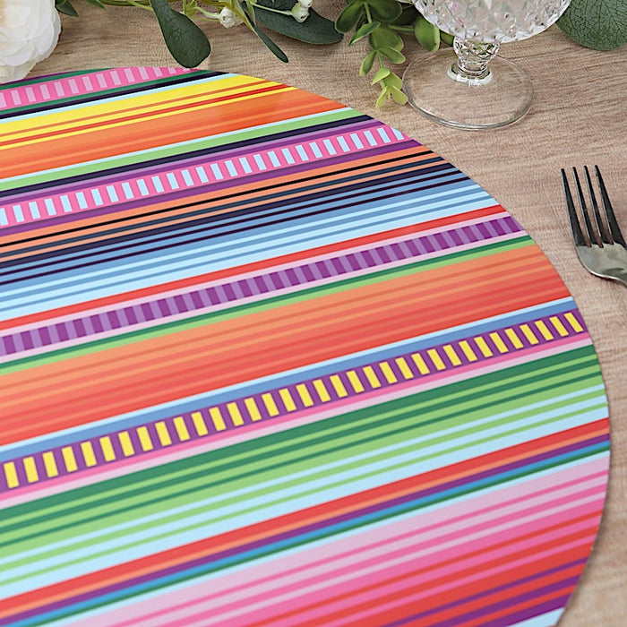 10 Mexican Serape Fiesta Paper Placemats - Assorted