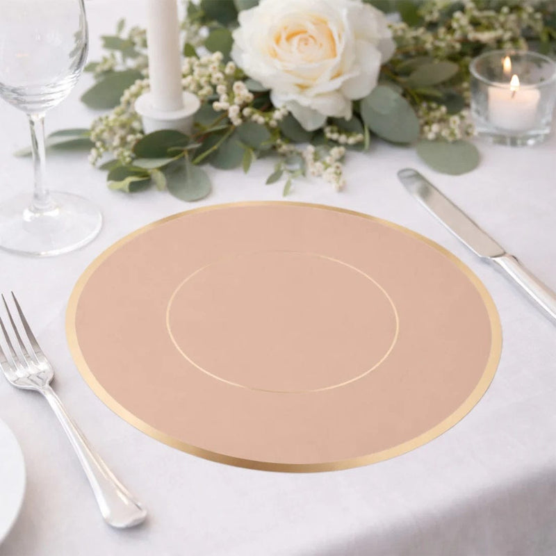 50 Round 13" Disposable Paper Table Placemats