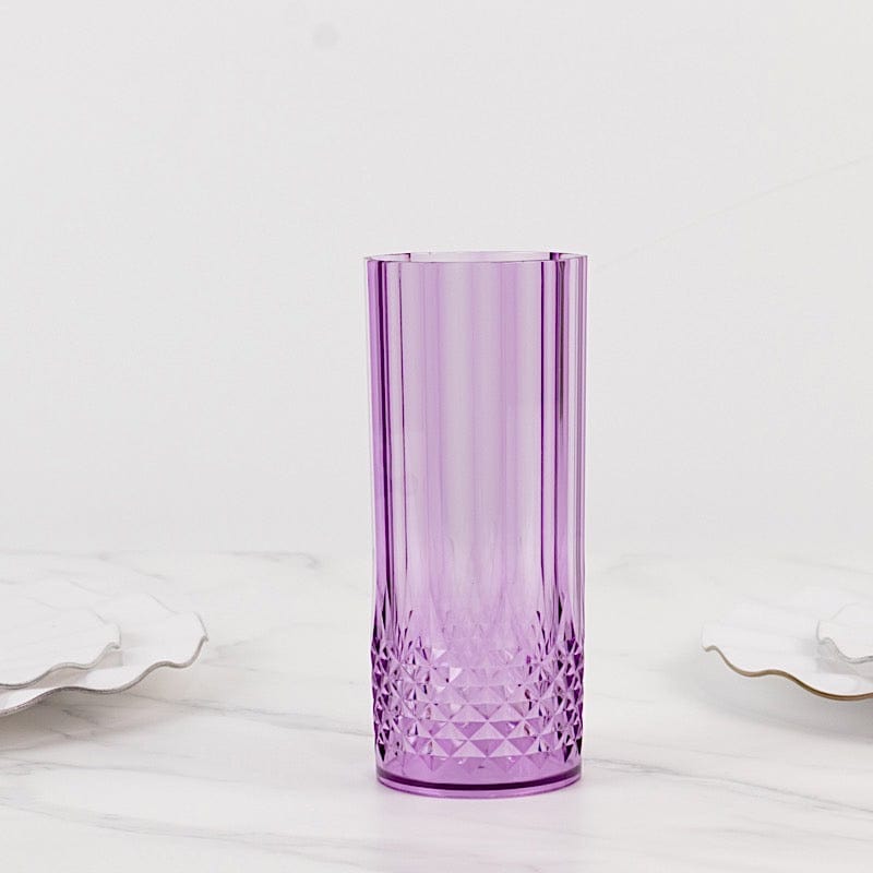 6 pcs 14 oz Crystal Plastic Drinking Glasses - Disposable Tableware