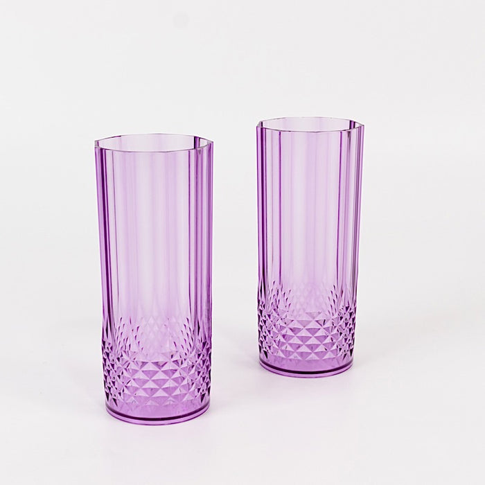 6 pcs 14 oz Crystal Plastic Drinking Glasses - Disposable Tableware