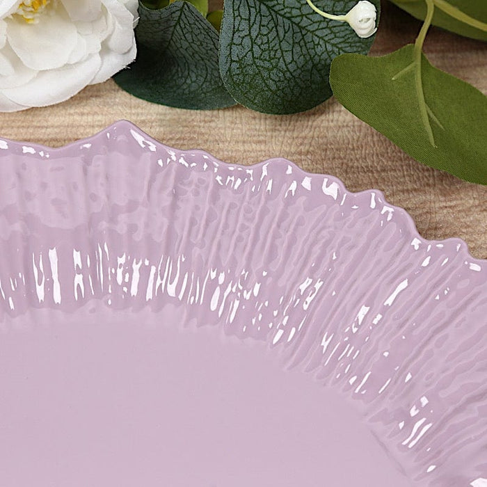 20 pcs 10" wide Plastic  Plates with Reef Desig - Disposable Tableware