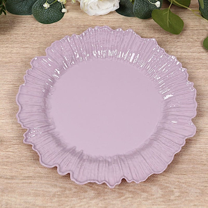 20 pcs 10" wide Plastic  Plates with Reef Desig - Disposable Tableware
