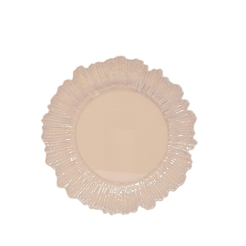 20 pcs 10" wide Plastic  Plates with Reef Desig - Disposable Tableware