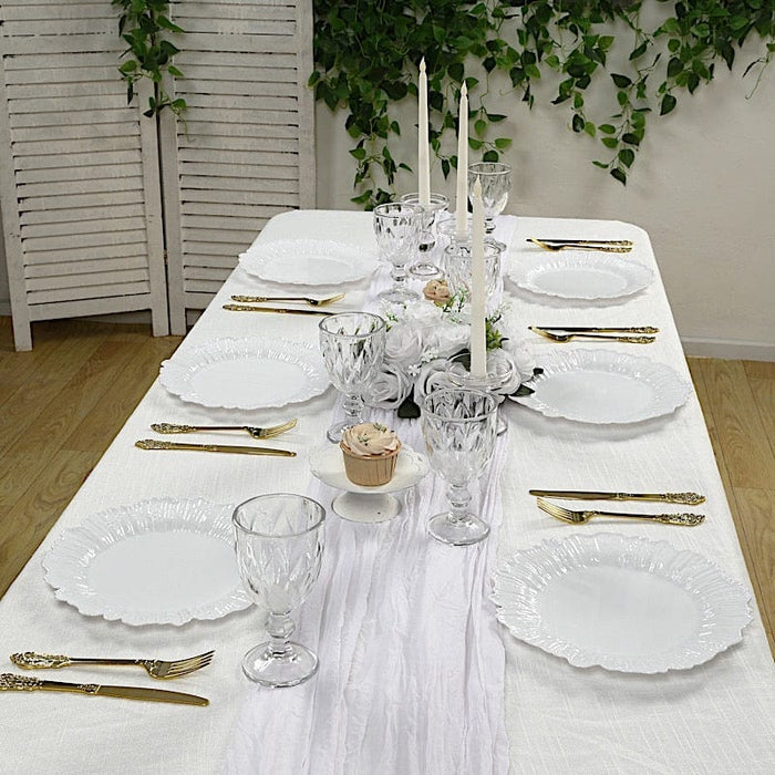 20 pcs 10" wide Plastic  Plates with Reef Desig - Disposable Tableware