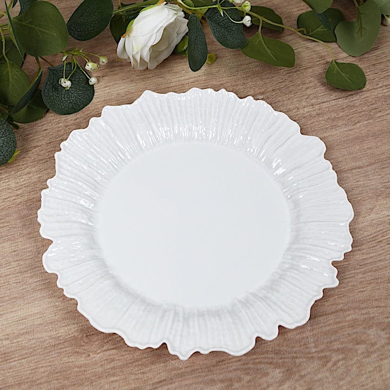 20 pcs 10" wide Plastic  Plates with Reef Desig - Disposable Tableware