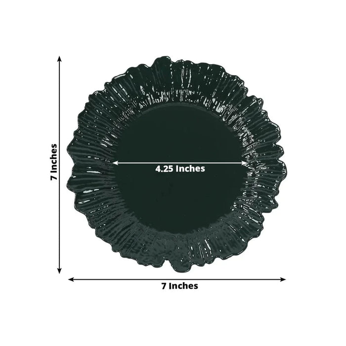 20 pcs 7" wide Plastic  Plates with Reef Desig - Disposable Tableware