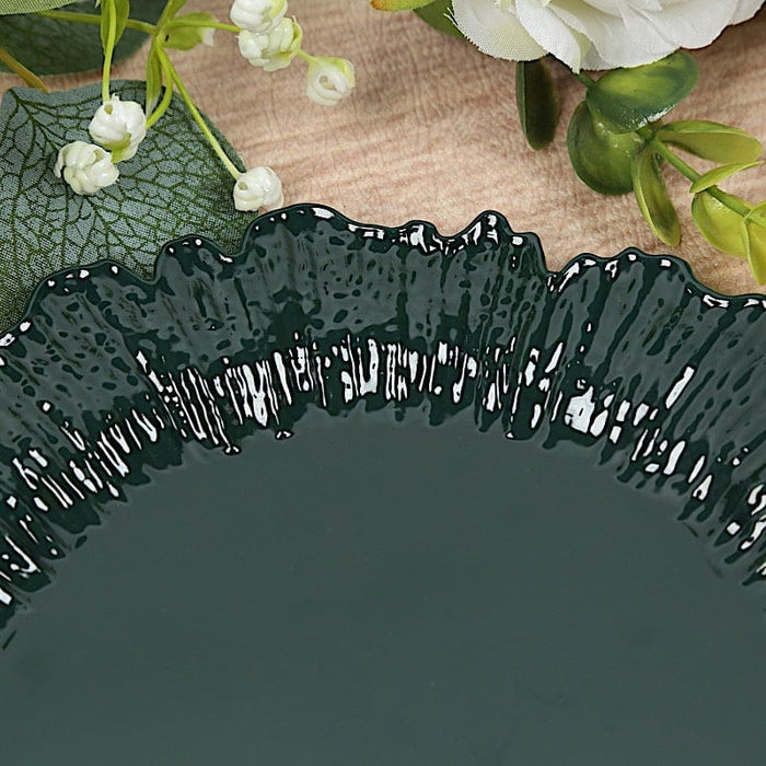 20 pcs 7" wide Plastic  Plates with Reef Desig - Disposable Tableware