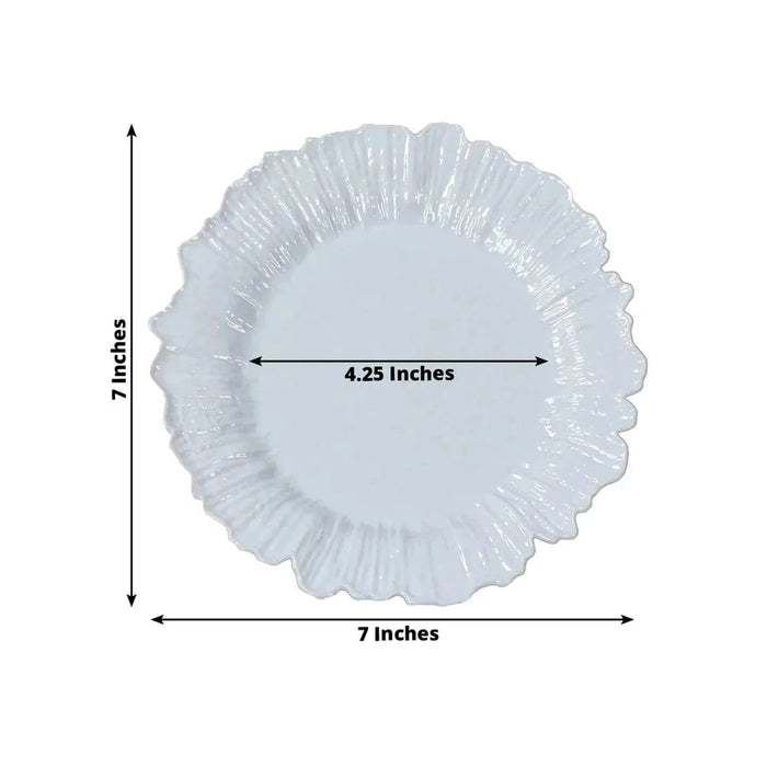 20 pcs 7" wide Plastic  Plates with Reef Desig - Disposable Tableware