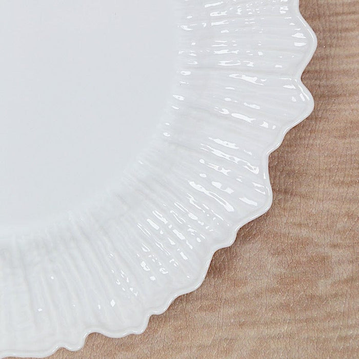 20 pcs 7" wide Plastic  Plates with Reef Desig - Disposable Tableware