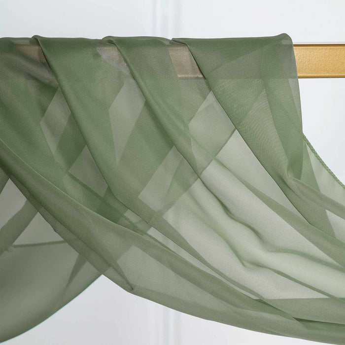 18 ft Sheer Organza Backdrop Curtain Window Drape Panel