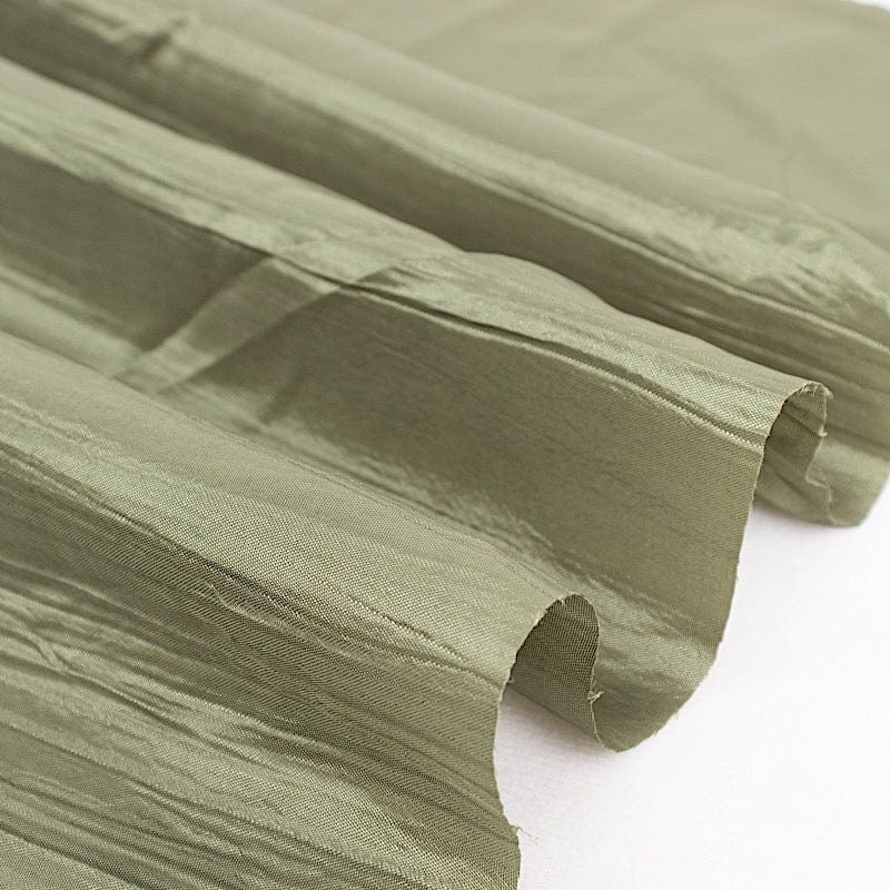 54" x 10 yards Accordion Crinkled Taffeta Fabric Bolt