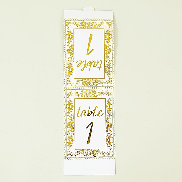 25 Double Sided 7" Paper 1-25 Set Wedding Table Numbers