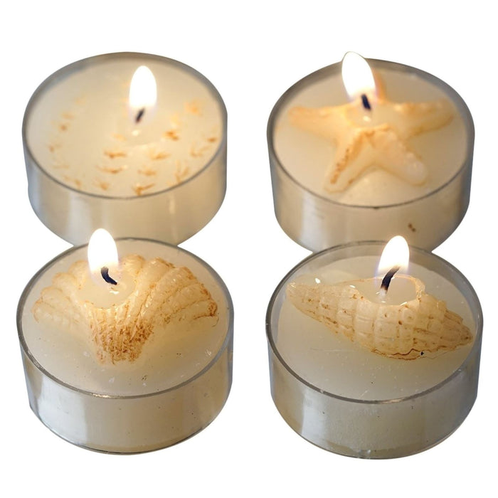 4 Beach Candles Favors Wedding Bridal Shower Party Favors