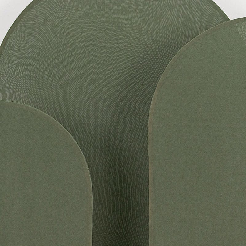 3 Matte Fitted Spandex Round Top Wedding Arch Backdrop Stand Covers Set