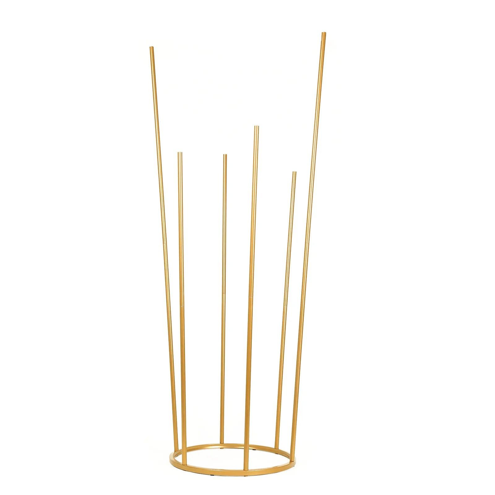 4ft Metal 6-Tubes Single Stem Flower Centerpiece Minimalist Style - Gold