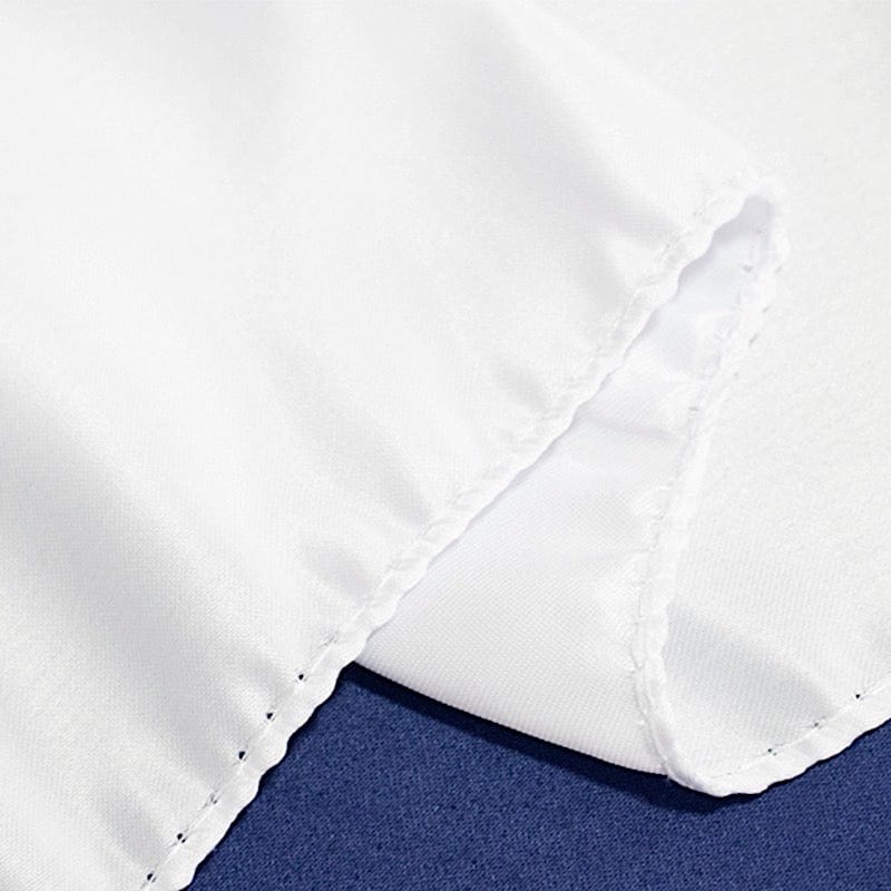 72" x 72" Satin Square Table Overlay Smooth Finish