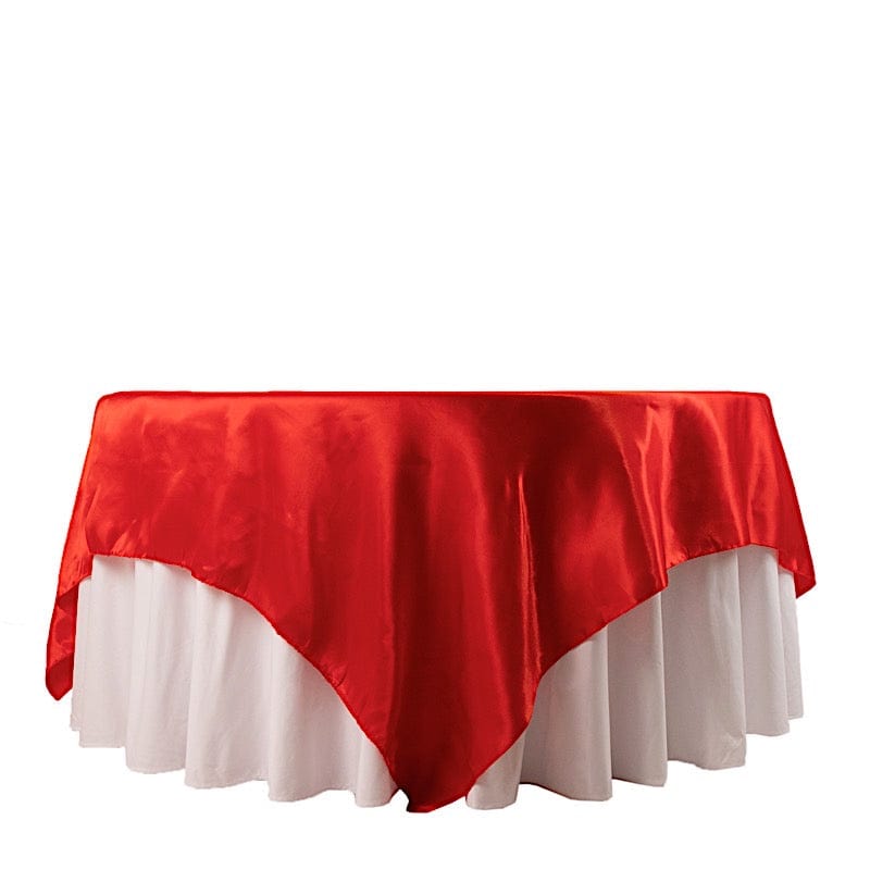 90" x 90" Satin Table Overlay