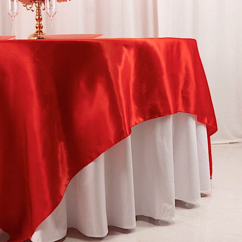 90" x 90" Satin Table Overlay