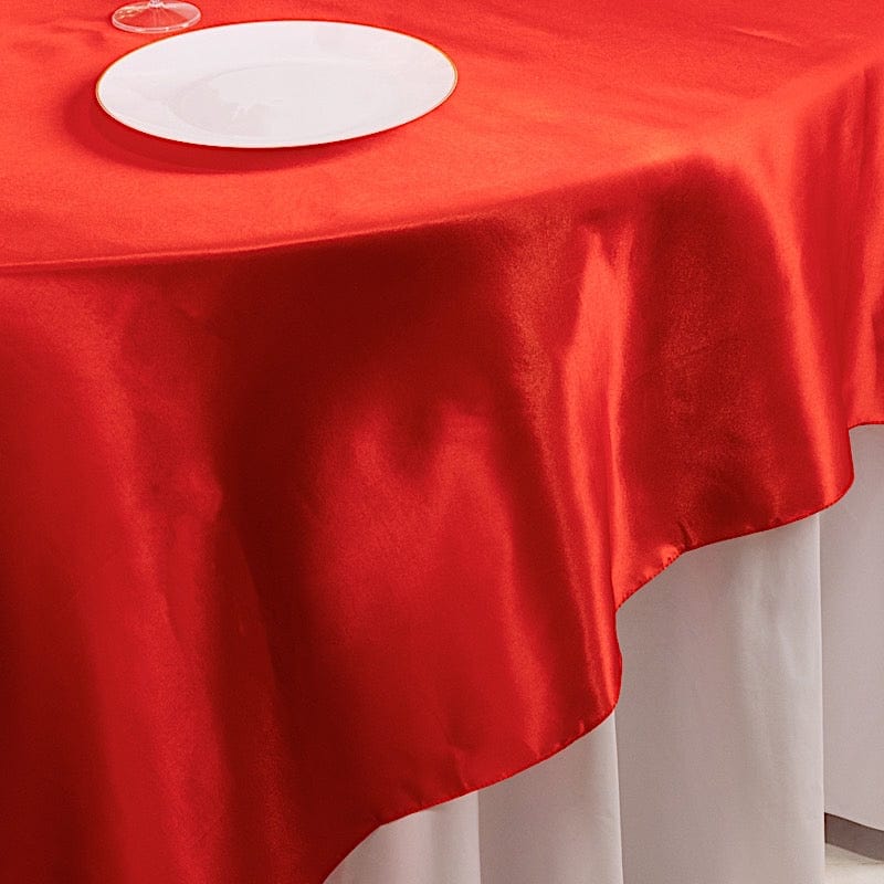 90" x 90" Satin Table Overlay