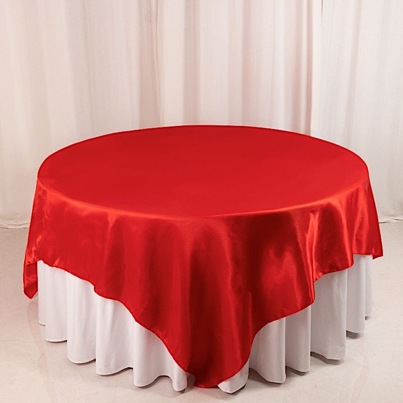 90" x 90" Satin Table Overlay