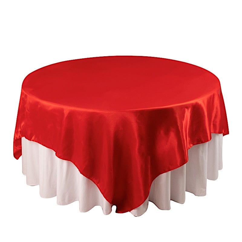90" x 90" Satin Table Overlay
