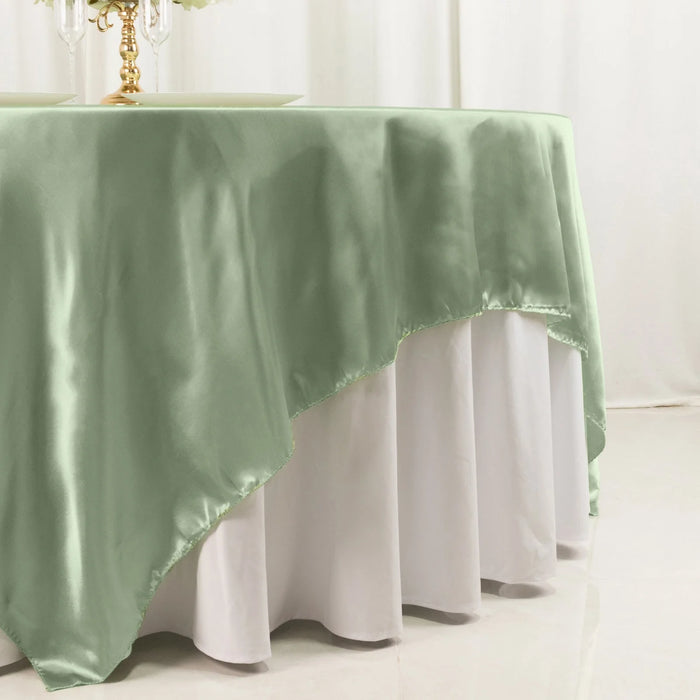 90" x 90" Satin Table Overlay