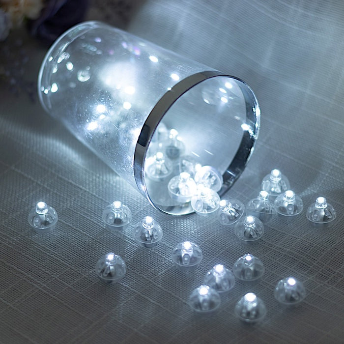 50 pcs 0.5" wide LED Orbs Battery Operated Round Balloon Lights