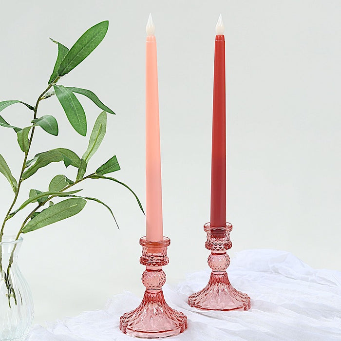 8 pcs 11" tall LED Mixed Flameless Taper Candles Lights