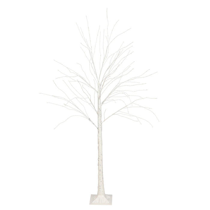 6 ft Lighted Birch Tree 350 LED Fairy Lights with Remote Timer - White