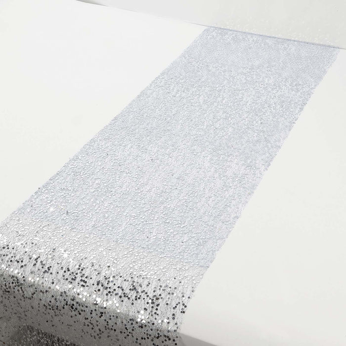 11" x 108" Metallic Sequin Mesh Polyester Table Runner