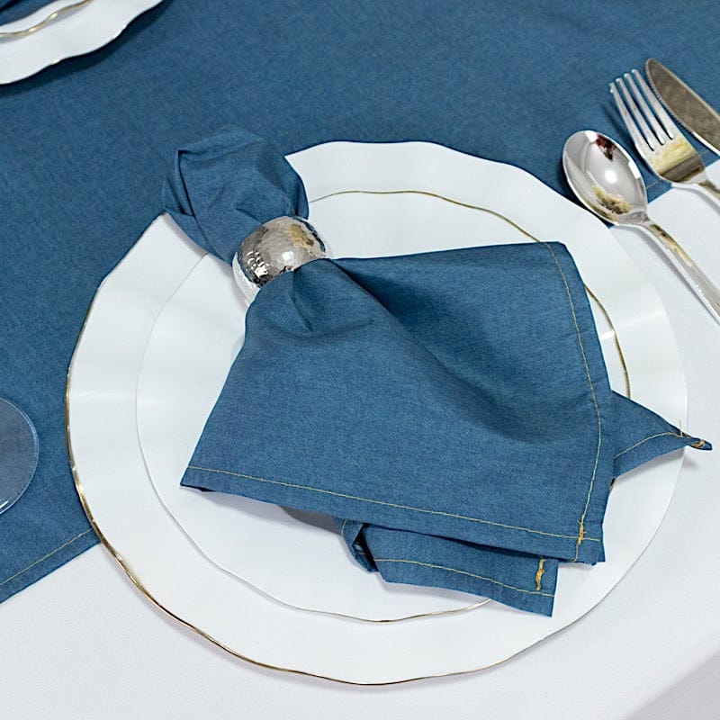 5 Polyester Table Napkins 17" x 17"