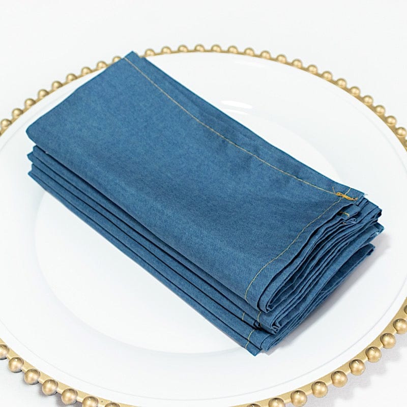 5 Polyester Table Napkins 17" x 17"