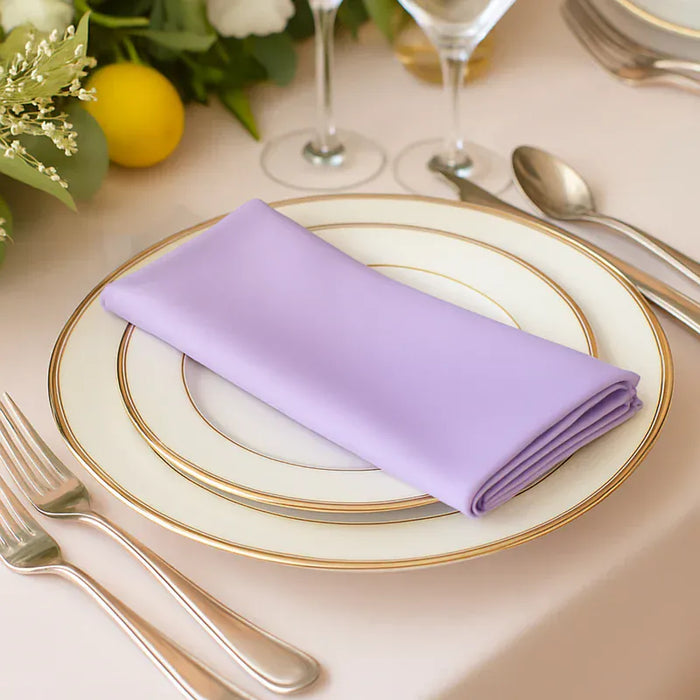 5 Pack 17" x 17" Scuba Wrinkle-Free Reusable Cloth Napkins