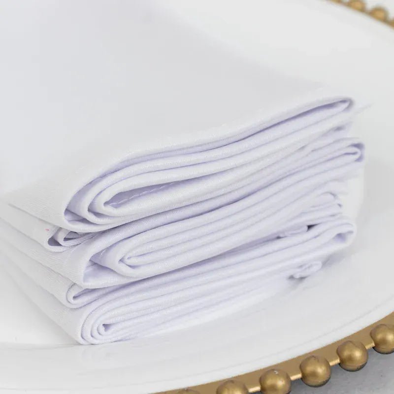 5 Pack 17" x 17" Scuba Wrinkle-Free Reusable Cloth Napkins