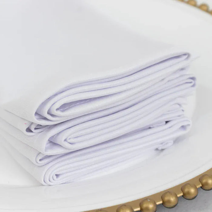 5 Pack 17" x 17" Scuba Wrinkle-Free Reusable Cloth Napkins