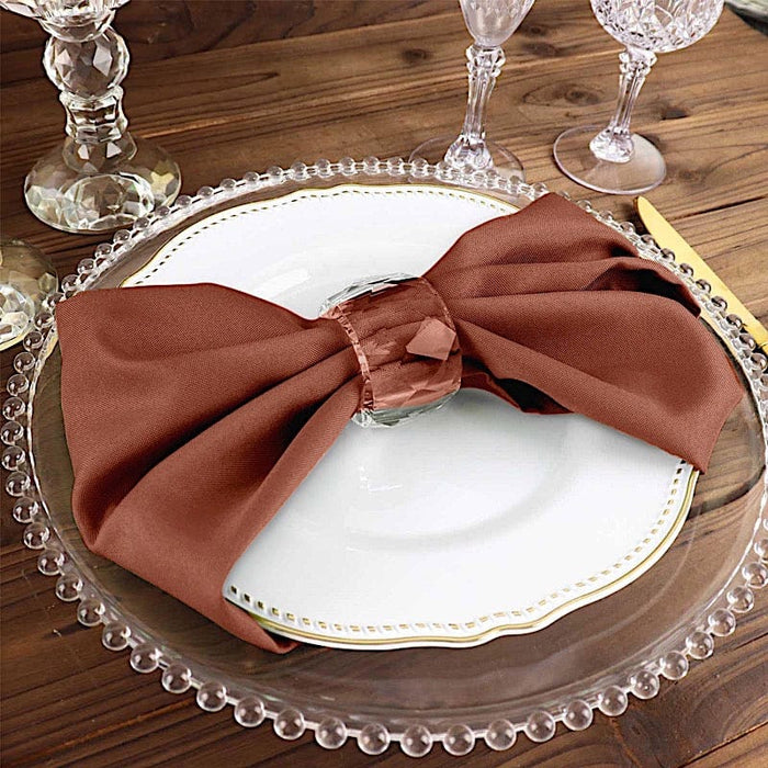 5 Polyester Table Napkins 17" x 17"
